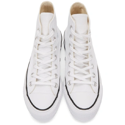 Shop Converse White Chuck Taylor All Star Lift High Sneakers In White/black/white