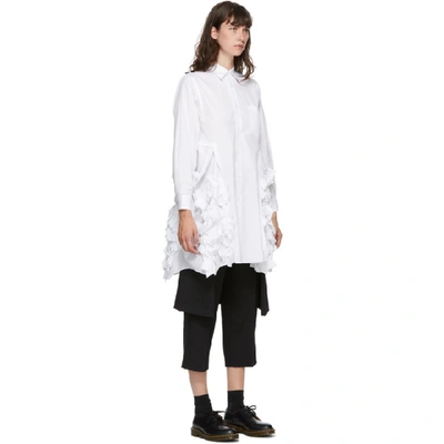 Shop Comme Des Garçons Comme Des Garçons Comme Des Garcons Comme Des Garcons White Shirt Dress In 1 White