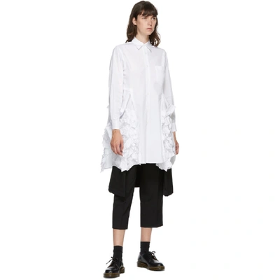 Shop Comme Des Garçons Comme Des Garçons Comme Des Garcons Comme Des Garcons White Shirt Dress In 1 White