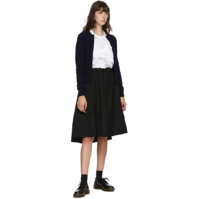 Shop Comme Des Garçons Comme Des Garçons Comme Des Garcons Comme Des Garcons Navy Wool Cardigan In 2 Navy