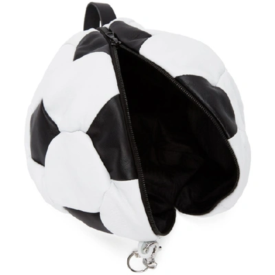 Shop Bless Ssense Exclusive Black And White Soccer Ball Shoulder Bag In White/black