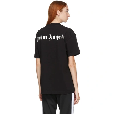 Shop Palm Angels Black Skulls T-shirt