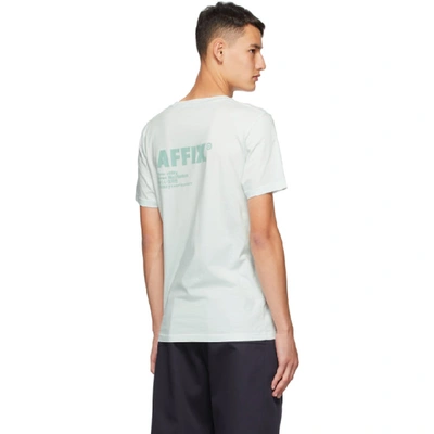 Shop Affix Green Standardized Logo T-shirt In Light Mint