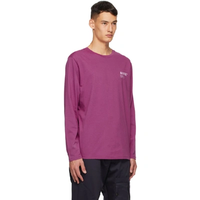 Shop Affix Purple Standardized Logo Long Sleeve T-shirt In Acid Purple