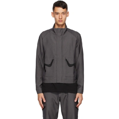 Shop Affix Grey Mobilization Jacket In Dark Grey
