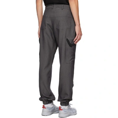 Shop Affix Grey Mobilization Cargo Pants In Dark Grey