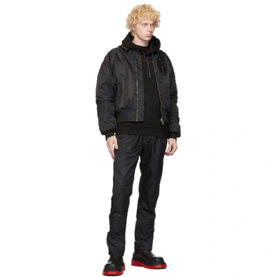 Shop Alyx 1017  9sm Black Insulated Bomber Jacket In Blk0001 Bla