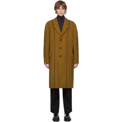 Shop Andersson Bell Tan Wool Daddy Classic Coat In Tobacco