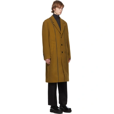 Shop Andersson Bell Tan Wool Daddy Classic Coat In Tobacco