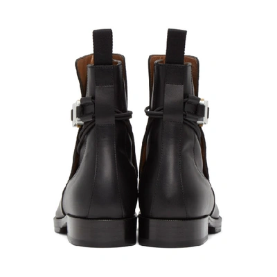 Shop Alyx Black Buckle Chelsea Boots