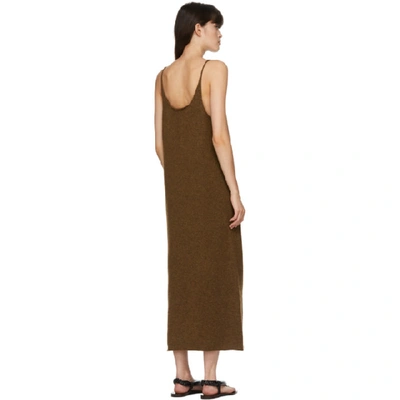 Shop Arch The Ssense Exclusive Brown Mohair Knit Tank Dress In Chocolate B