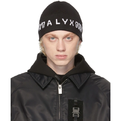 1017 ALYX 9SM 黑色徽标毛线帽