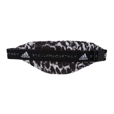 Shop Adidas By Stella Mccartney Black And White Leopard Bum Bag