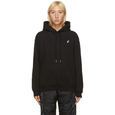 Shop Off-white Black Flock Arrows Hoodie In Black/green