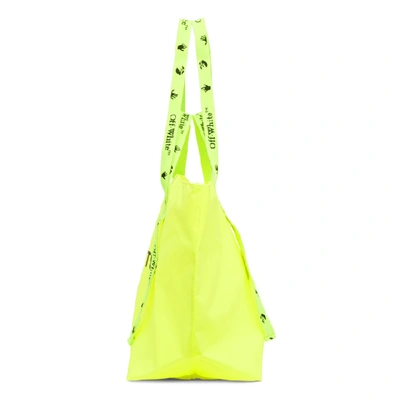 Shop Off-white Yellow Pvc Commercial Tote