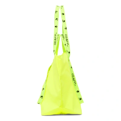 Shop Off-white Yellow Pvc Commercial Tote