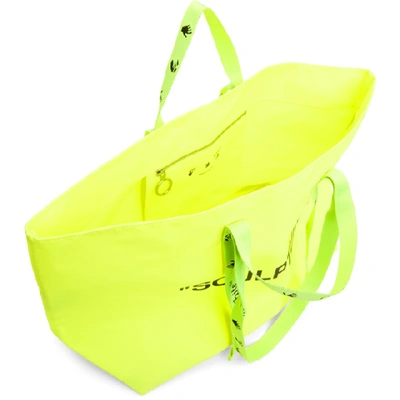 Shop Off-white Yellow Pvc Commercial Tote