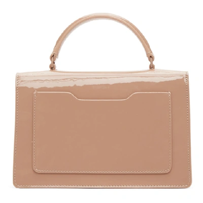 Shop Off-white Beige Patent Jitney 1.4 Bag In Nude