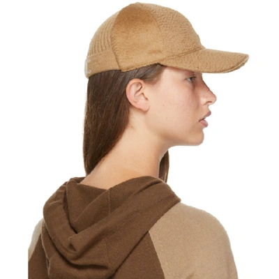 Shop Max Mara Tan Cashmere Amiche Cap In 001 Camel