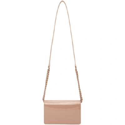 Shop Off-white Beige Patent Jitney 0.5 Bag In Nude
