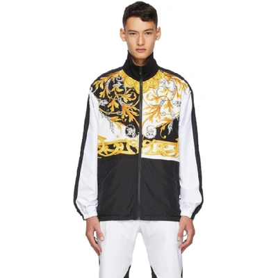 Shop Versace White Barocco Track Jacket In A7027 White