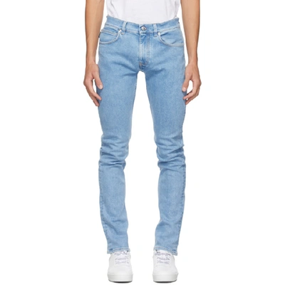 Shop Versace Blue Taylor Jeans In A8051 Lt Bl