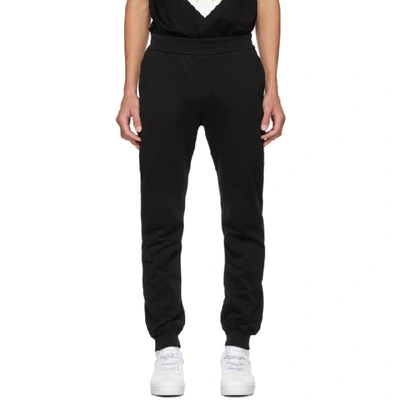 Shop Versace Black Taylor Lounge Pants In A1008 Black