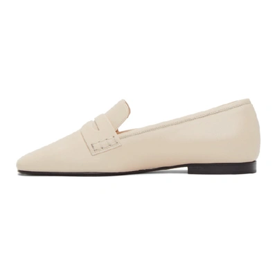 Shop Khaite Off-white Carlisle Loafers In 103 Cream