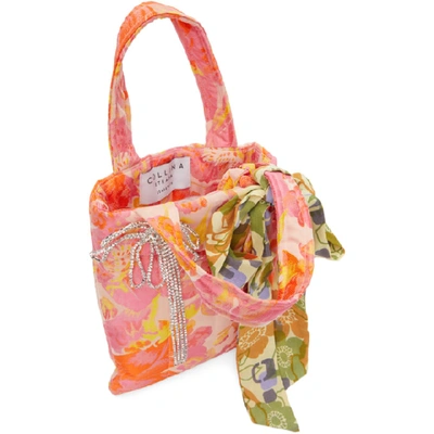 Shop Collina Strada Pink Floral Meme Bag In Pinkfloral