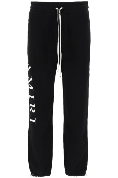 Shop Amiri Sweatpants With Logo In Black