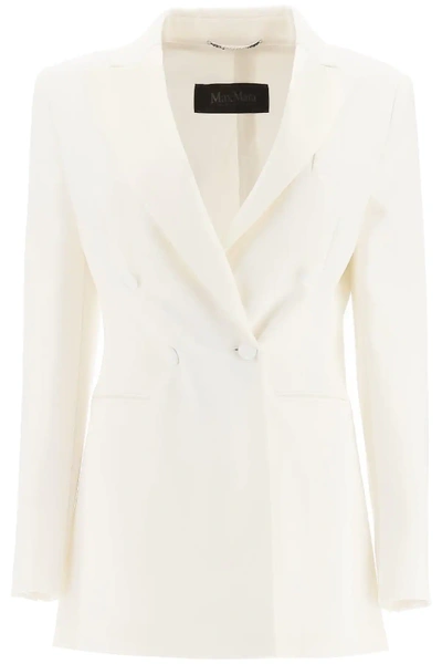 Shop Max Mara Lolly Tuxedo Blazer In White