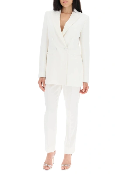 Shop Max Mara Lolly Tuxedo Blazer In White