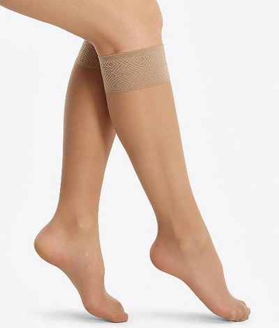 Shop Spanx Plus Size Sheer Hi-knee Socks 2-pack In S4