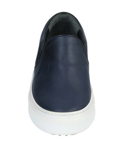 Shop Celine Sneakers In Dark Blue
