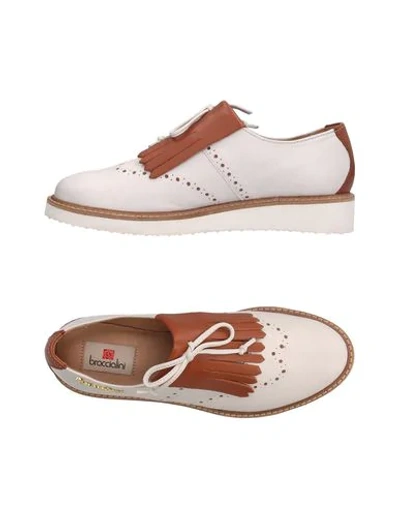 Shop Braccialini Loafers In White