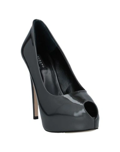 Shop Albano Pumps In Steel Grey