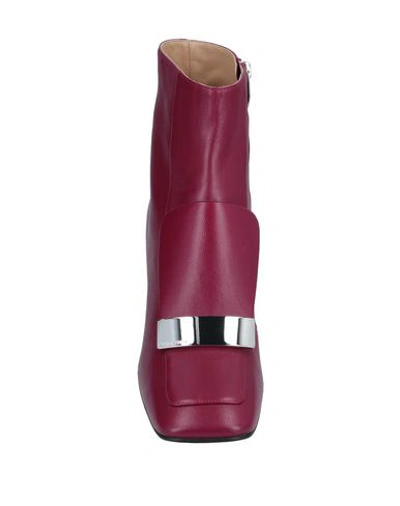 Shop Sergio Rossi Ankle Boot In Garnet