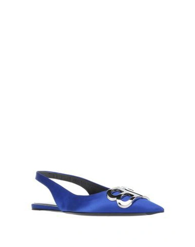 Shop Balenciaga Ballet Flats In Bright Blue