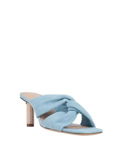 Shop Jacquemus Sandals In Sky Blue