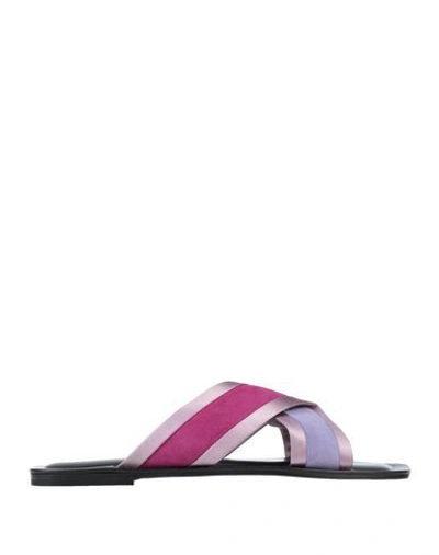 Shop Pollini Sandals In Lilac