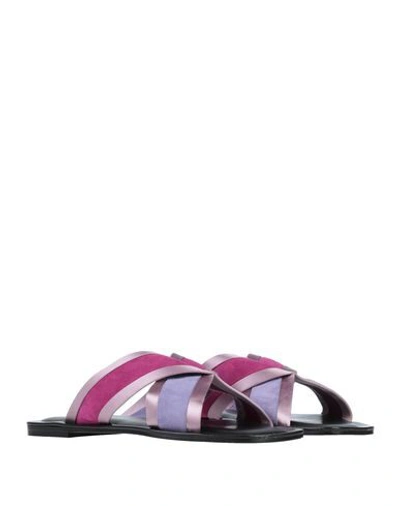 Shop Pollini Sandals In Lilac