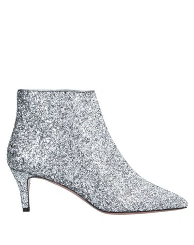 Shop P.a.r.o.s.h Ankle Boots In Silver