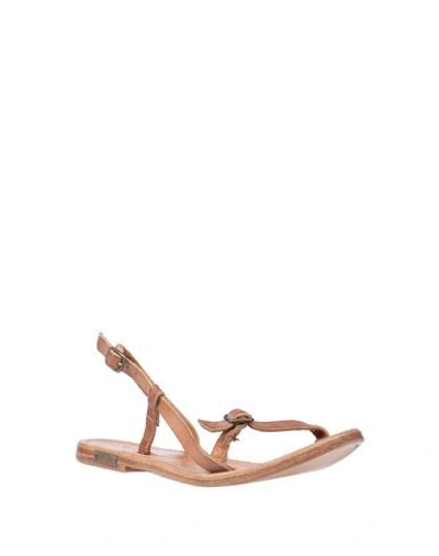 Shop Kjacques Sandals In Tan