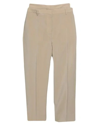 Shop Burberry Woman Pants Sand Size 6 Mohair Wool, Wool, Cotton In Beige