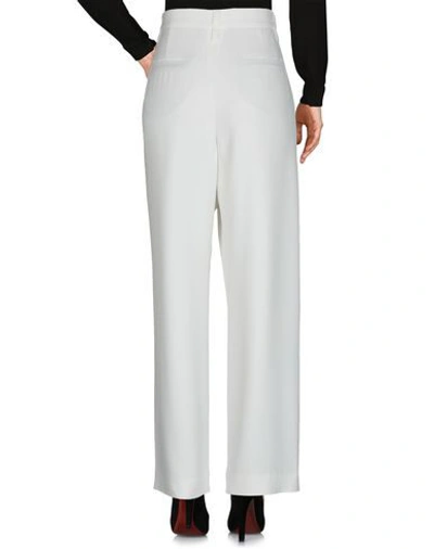 Shop Brunello Cucinelli Woman Pants White Size 10 Acetate, Silk