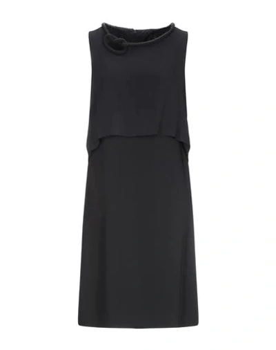 Shop Clips Knee-length Dress In Black
