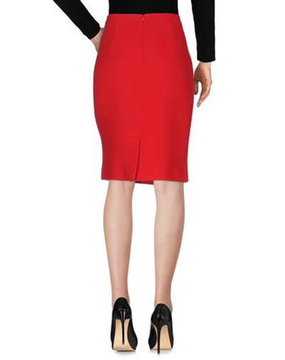 Shop Boutique Moschino Knee Length Skirt In Red
