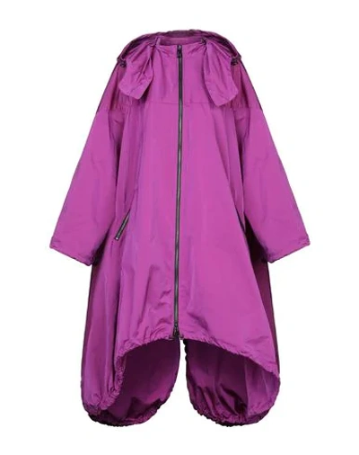 Shop Ahirain Overcoats In Purple
