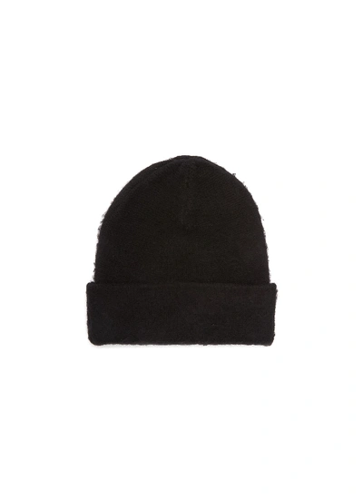 Shop Acne Studios Pilled Wool Cashmere Blend Beanie In Black