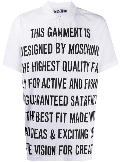 WORD-PRINT POLO SHIRT